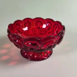 LE Smith Moon & Stars Amberina Bowl