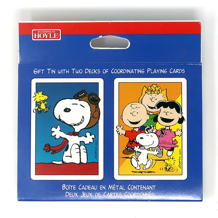 Peanuts Gang Collector Tin Double Playing Card Set