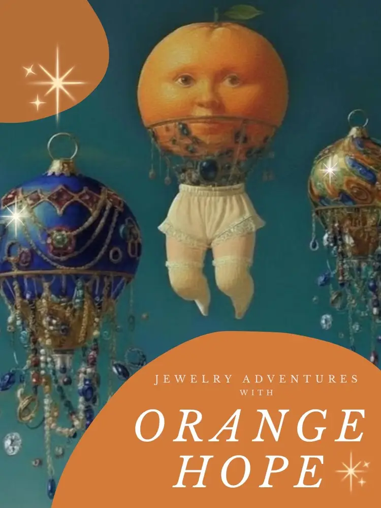 Orange/Hope Plastic Party 🎉 $5 Or Less SB