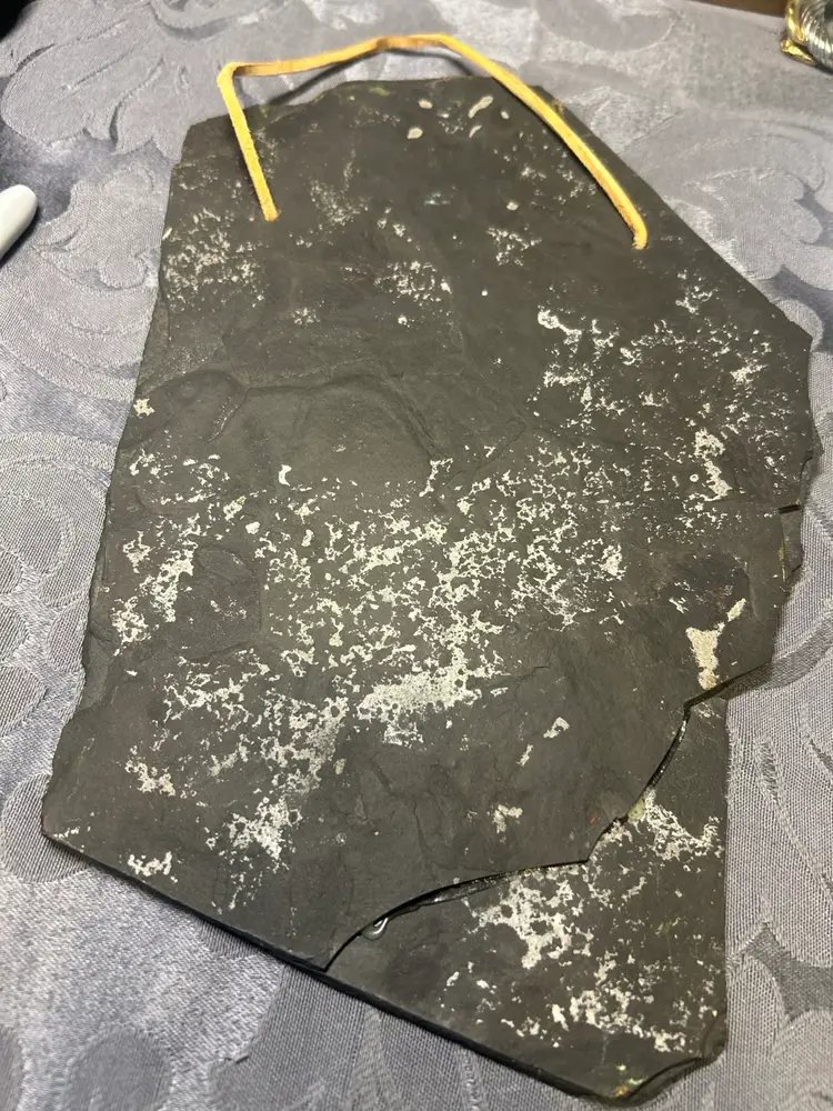 Hand Painted Folk Art Slate Hanging | Daisies & Strawberries | Rustic Floral Wall Decor | 10” x 6.5”