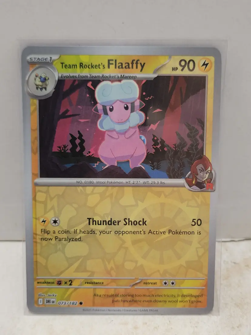 Team Rocket's Flaaffy - 073/182 - Reverse Holo - Pokemon Destined Rivals