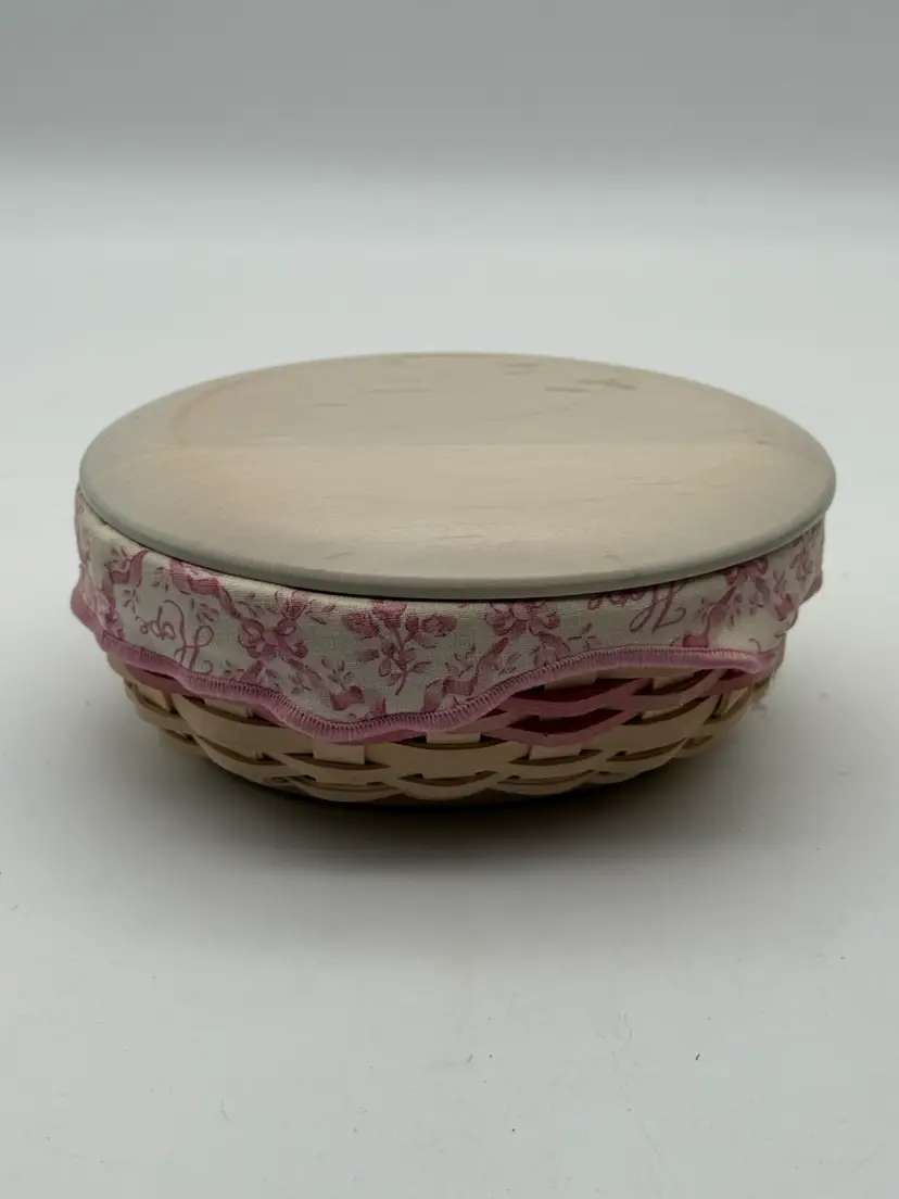 Longaberger American Cancer Society Lidded Oval Basket