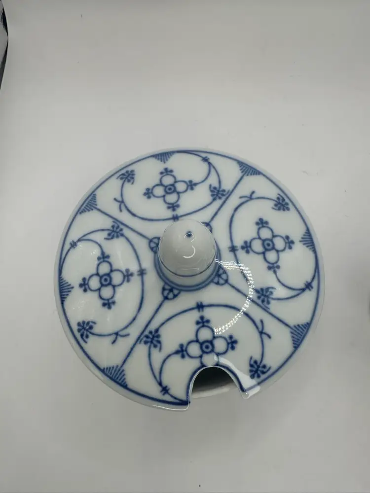 Vintage German Sugar & Creamer Blue And White Reinecke & Felda Brands