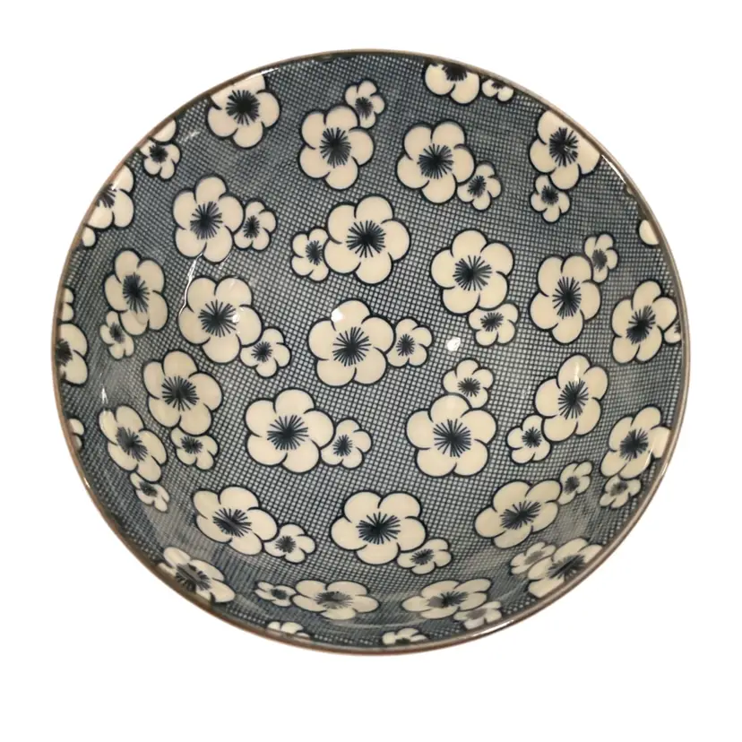 Blue & White Berry Bowl Floral Design #3