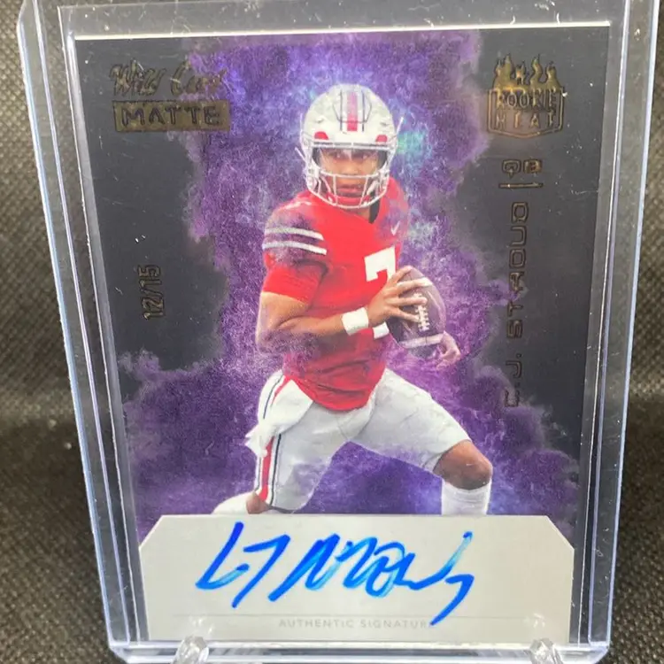 CJ Stroud 2023 Wildcard Matte On Card 12/25 Rookie Heat Houston Texans