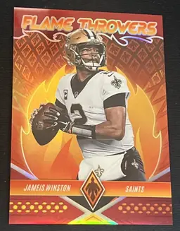 Jameis Winston 2022 Panini Phoenix Flame Throwers Red /199 #FT-25 New Orleans Saints