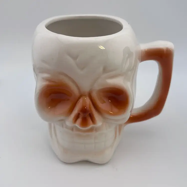 SALE! Vintage Skull Tiki Halloween Mug