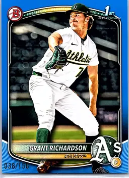 2025 Bowman Draft Grant Richardson #BD-171 Blue Border Athletics #/150
