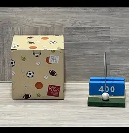 Russ Tennis Business Card Holder Sports Page Open Box