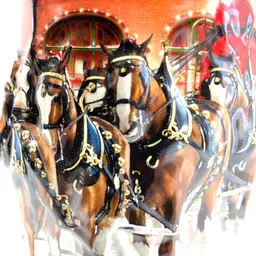 Clydesdales Holiday Series Budweiser Stein Sunset at the Stables w cert and box C5670