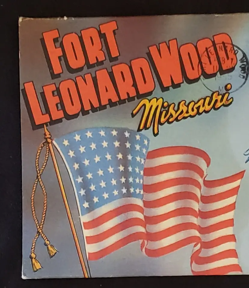 Postcard Folder Souvenir FORT LEONARD WOOD Missouri Used Vintage