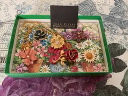 Vintage Joan Rivers Flower pin or necklace set