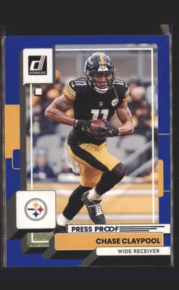2022 Donruss #216 Chase Claypool Blue Press Proof - (139) - Pittsburgh Steelers