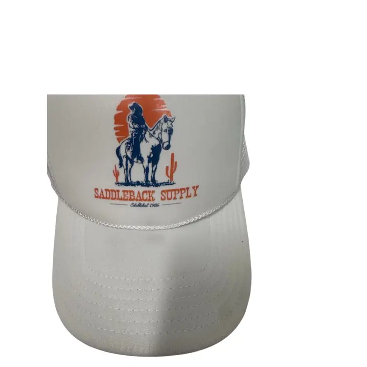 Saddleback Supply Wild & Free White Rope Trucker Style Snapback by Otto