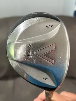 Taylormade Vsteel 7 Wood- 21*- Regular Flex- Has Dent See Photo