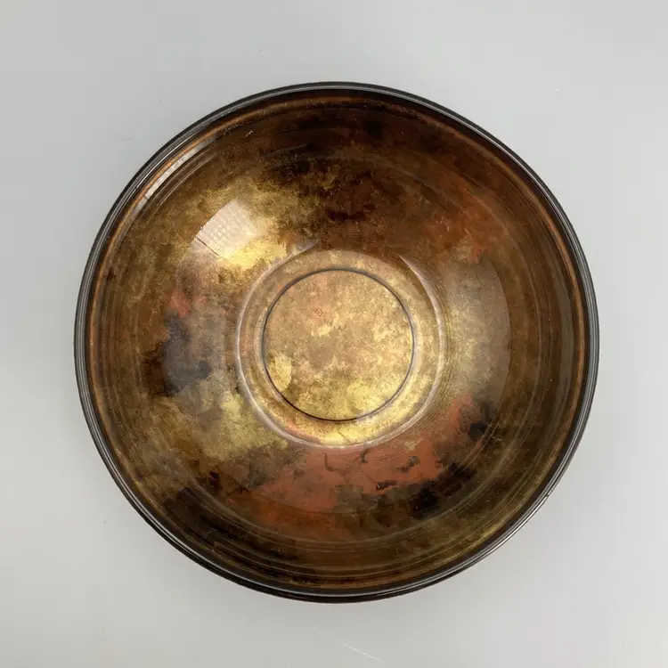Sand & Water 5 1/2" Glass Bowl - Black and Copper