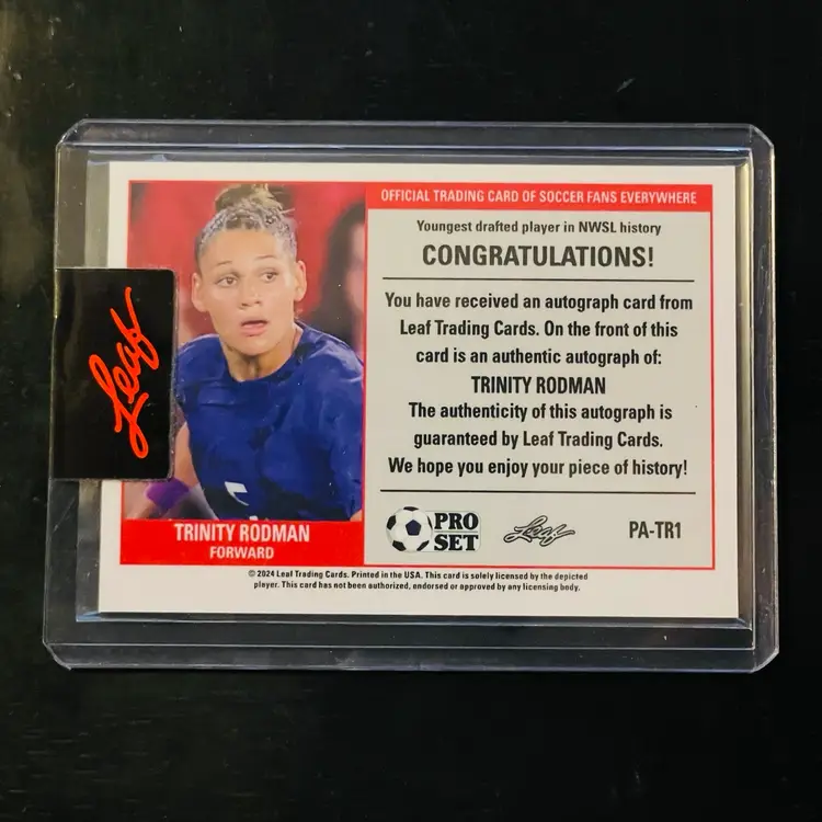 #00 Trinity Rodman Pro Set 1989-style Leaf Auto /126!