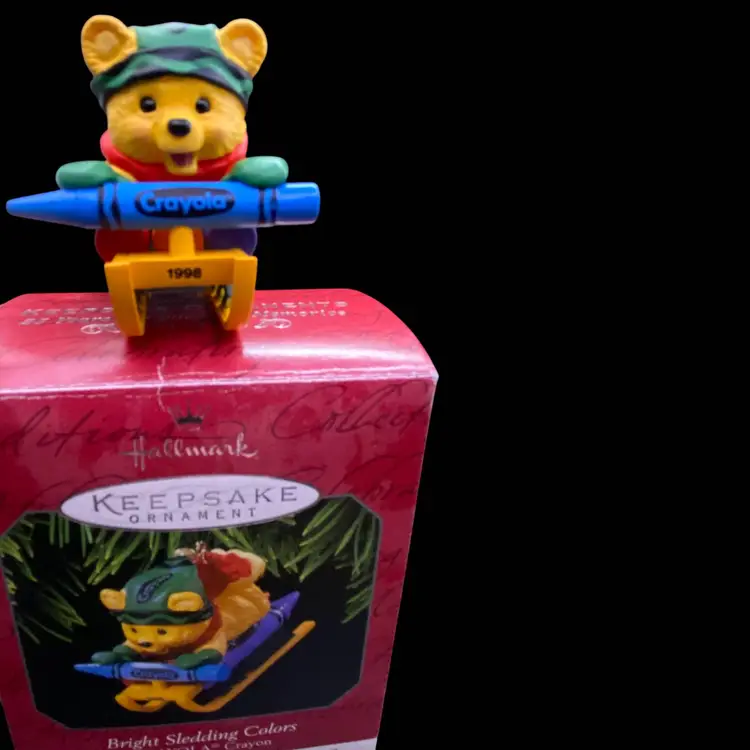 Vintage Hallmark Keepsake Bright Sledding Colors Ornament – 10th Edition Collectible”