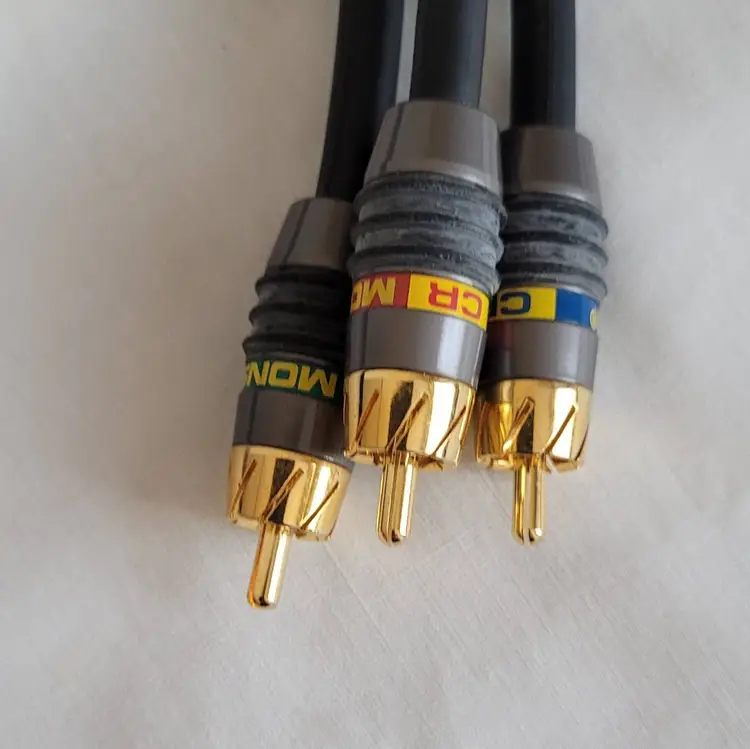 Monster 2CV Component Video Cable – 8ft, High Resolution, Gold RCA