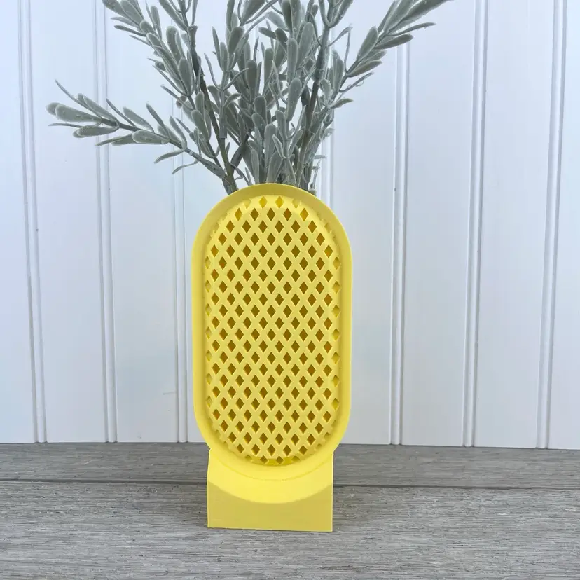 Unique Modern Flower Vase, The Voson Vase, 3D Printed, Unique Vase, Bookshelf Table Decor, Plant Lovers, Multiple Colors