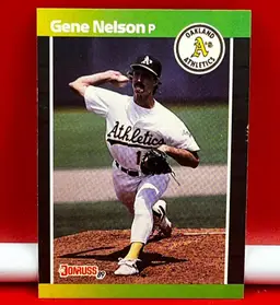 1989 Donruss Collector Trading Card Athletics Gene Nelson #540