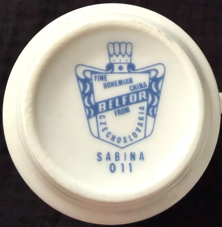 Set Of 2 White Expresso - Demitasse With Silver Trim - Made In Czechoslovakia