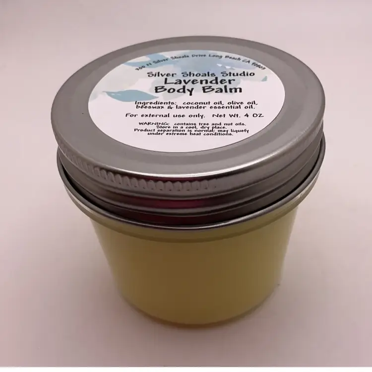 Made by Me!  Body Balm - LAVENDER - 4 OZ Made with Beeswax!  READ