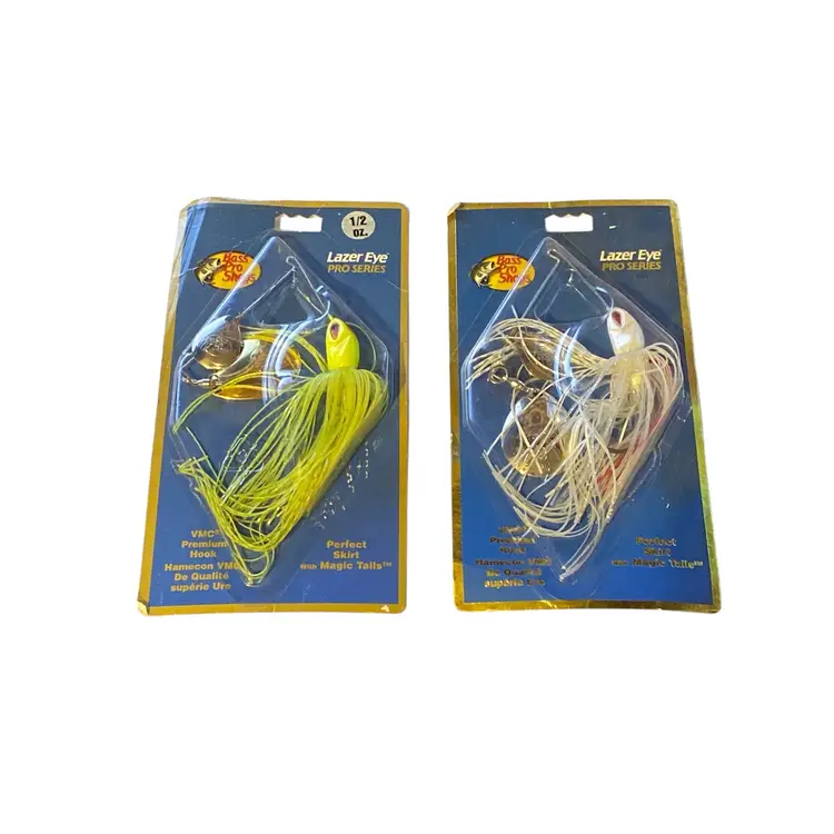Lot Of 2 Bass Pro Shop Laxer Eye Series 1/2oz Buzz Bait In Pkg