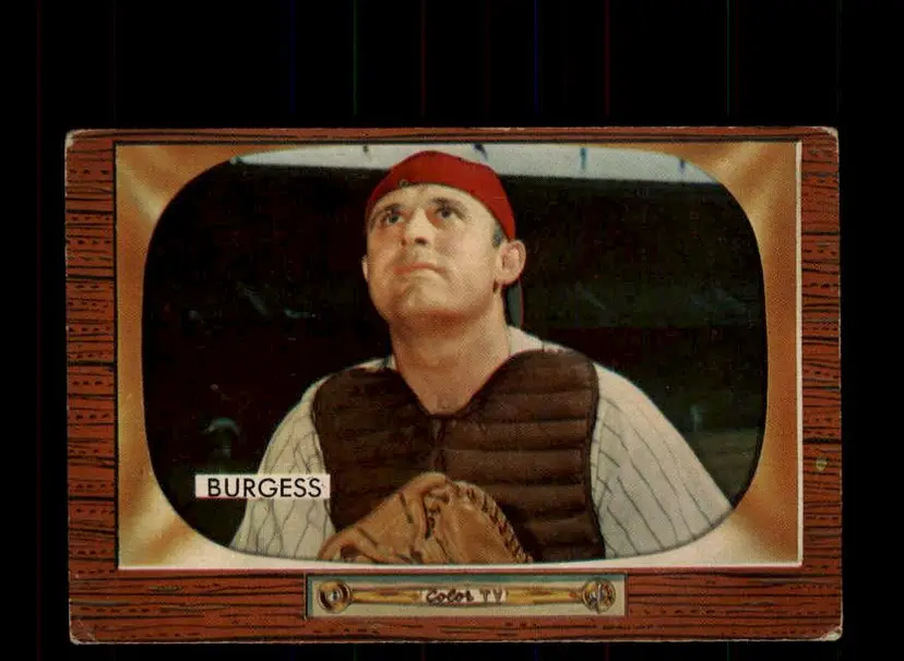 1955 Bowman #209 Forrest "Smoky" Burgess - (pk-tl3) - Philadelphia Phillies
