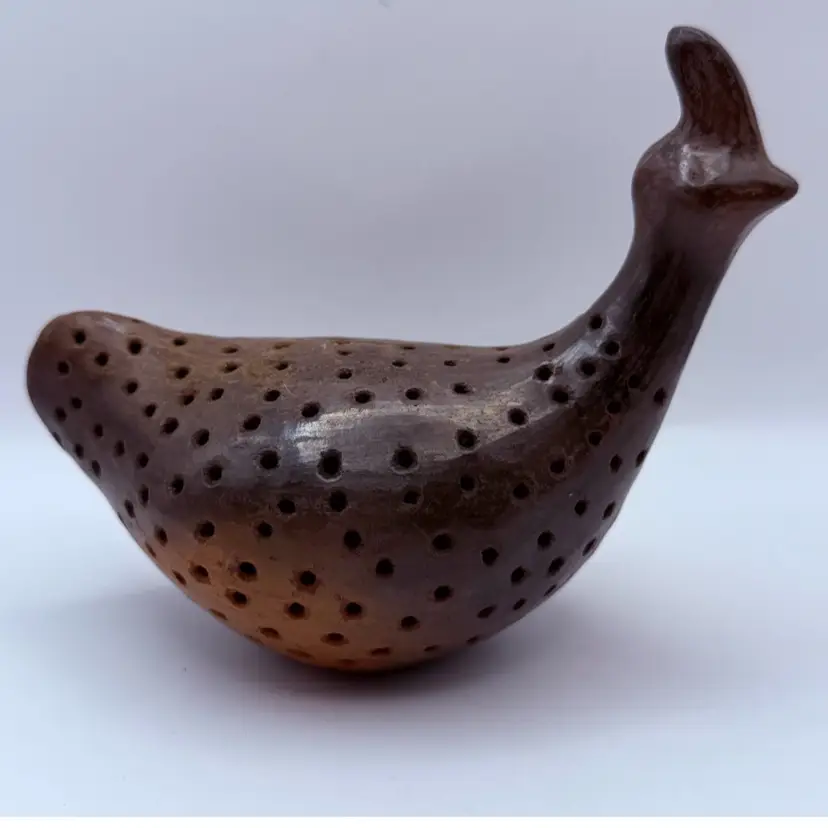 Modernist Danish Style Sculpture Handmade Pottery Bird