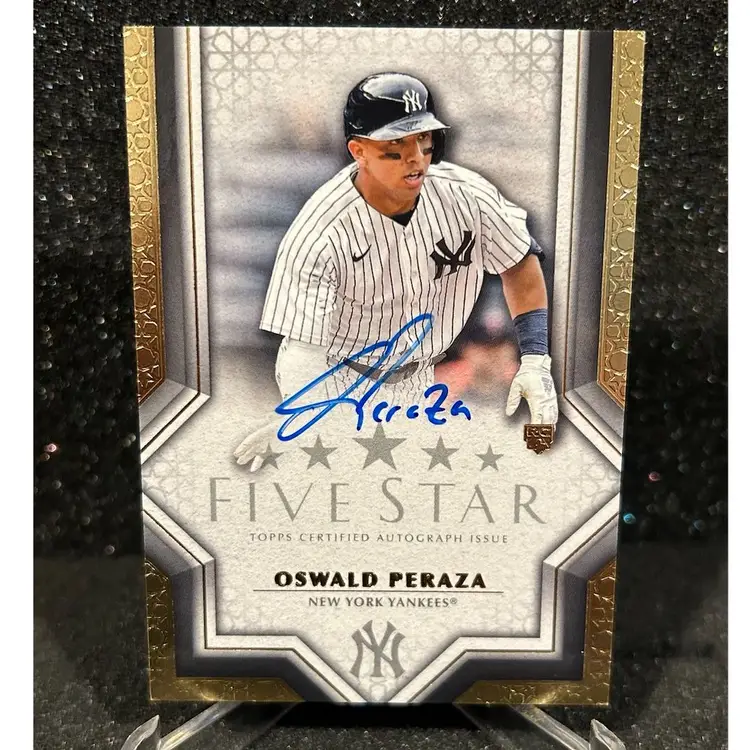 2023 Topps Five Star Oswald Peraza Rc Auto Yankees
