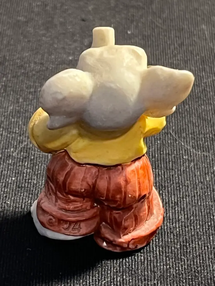 Vintage 1994 Signed J.C. Miniature Anthropomorphic Musical Elephant 🐘