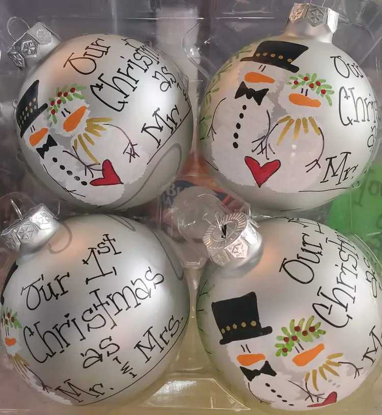 Our 1st Christmas As Mr. & Mrs
Personalized Ornament *** Art For Your Tree