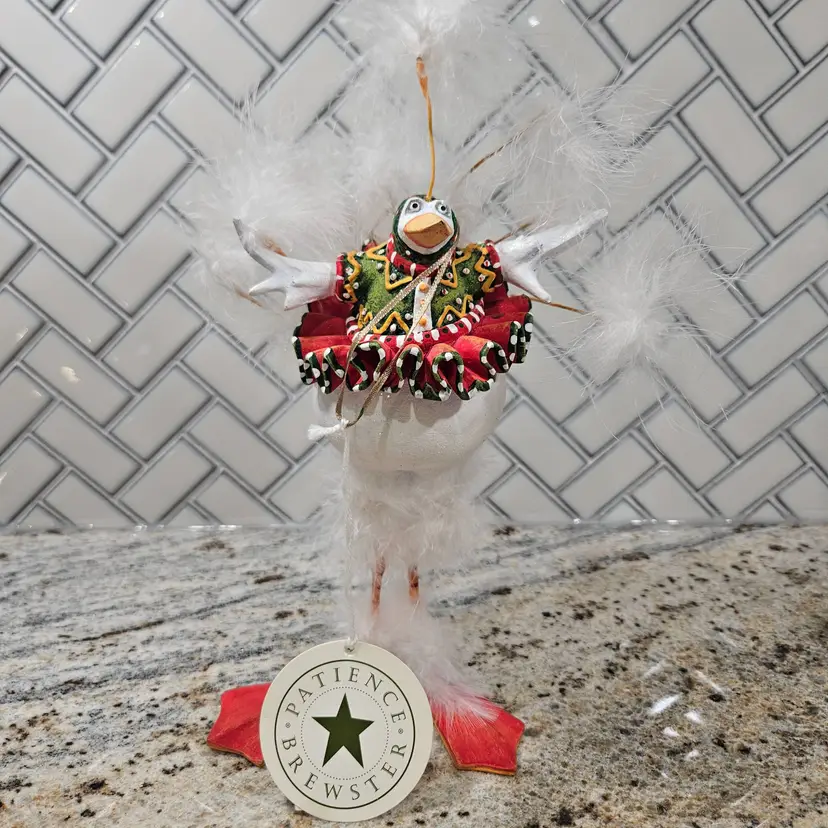 Patience Brewster Krinkles Bernice Snowbird 7" Figurine Ornament