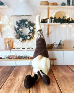 Decorative Gnome Handmade with Recycled Sweaters