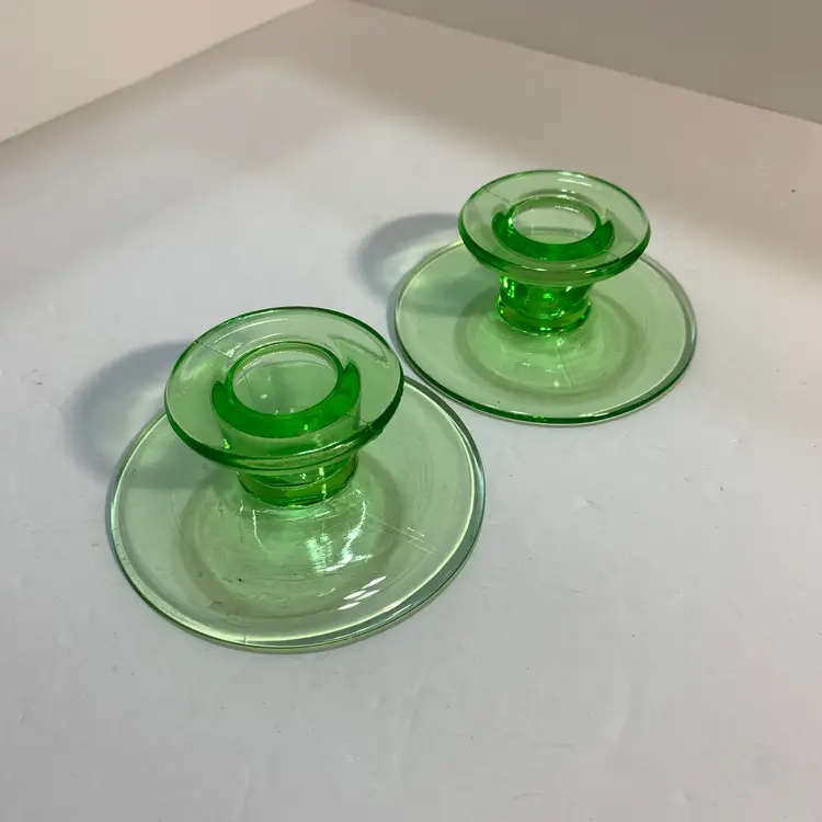 Uranium Candle Holders Set of 2
