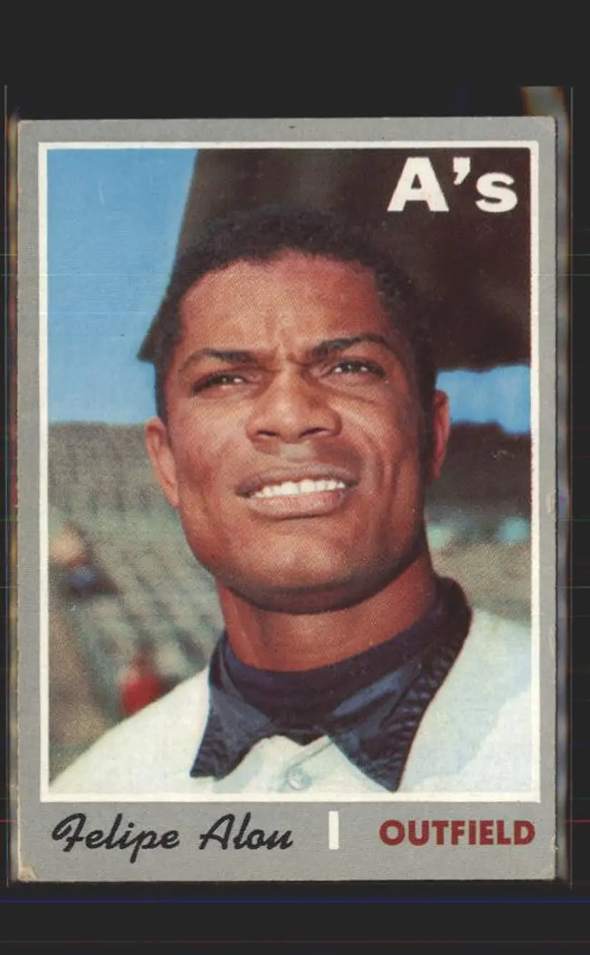 Felipe Alou 1970 Topps #434 - (pk6) - Oakland Athletics