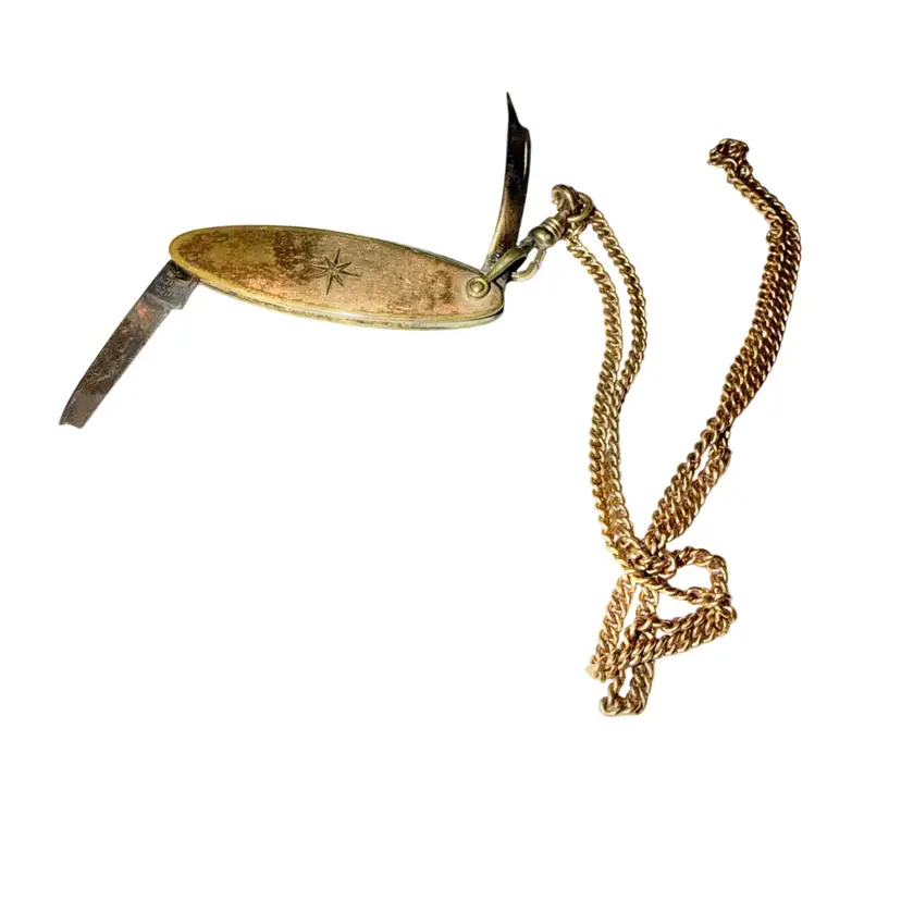 Old Pocket knife With Chain