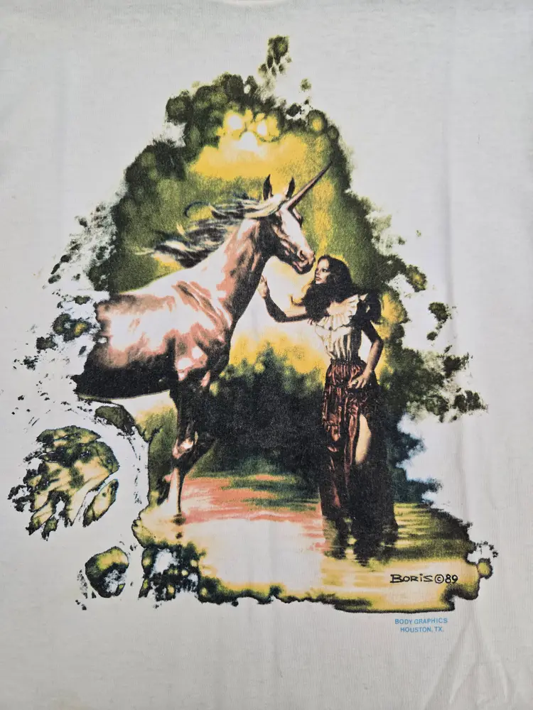 Vintage Boris Vallejo '89 Fantasy Art T-Shirt
