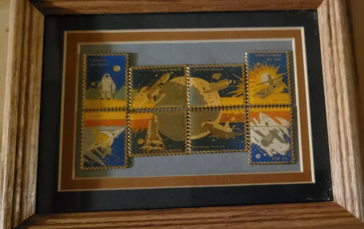 U.S. SPACE Exploration-NASA-SET of U.S. POSTAGE METAL STAMPS 1981