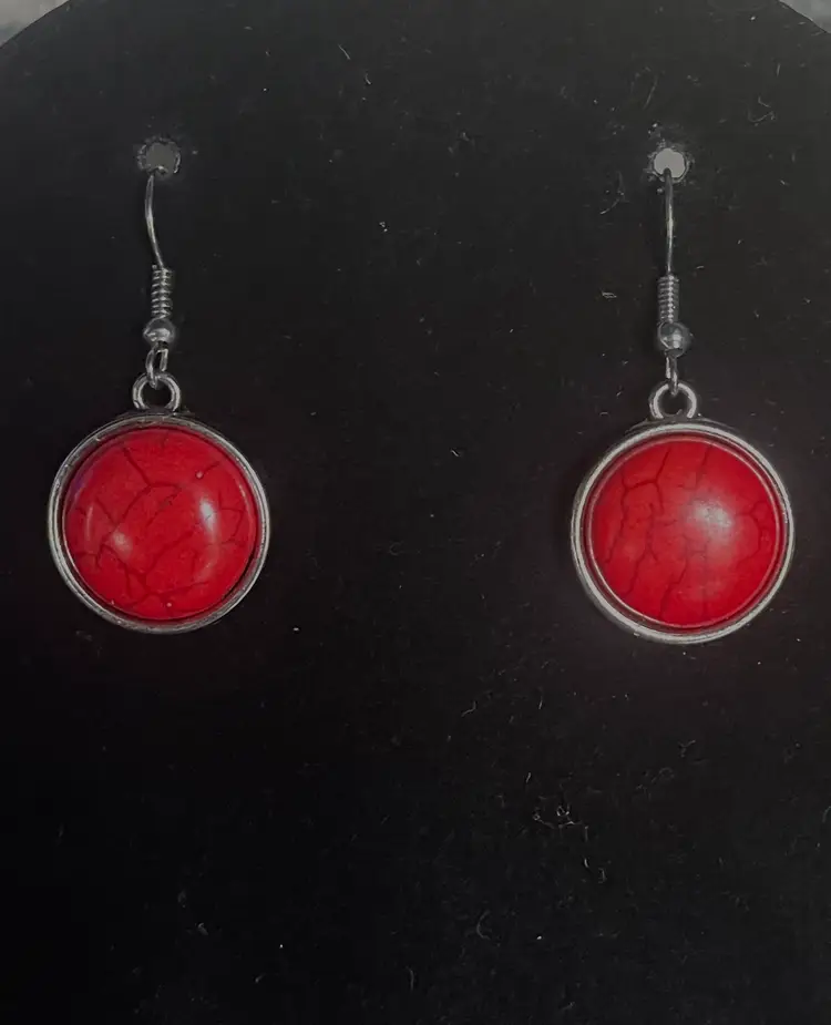 Paparazzi Red Necklace and Earring Set