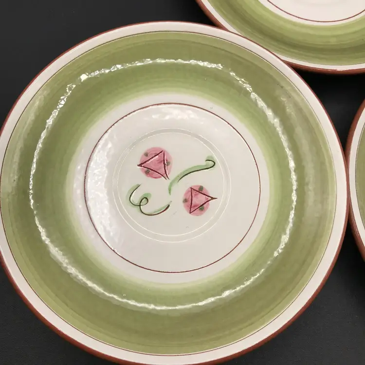 Vintage Stangl Pottery Carnival Saucers Set of 3 Replacements MCM 1955-1978