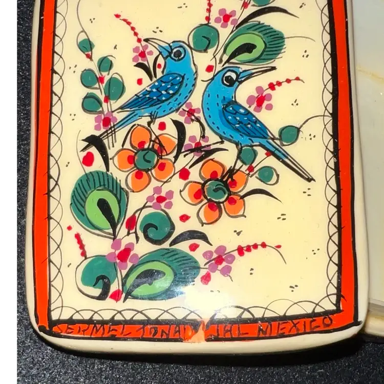 Vintage Tonala Paper Mâché Trinket Box