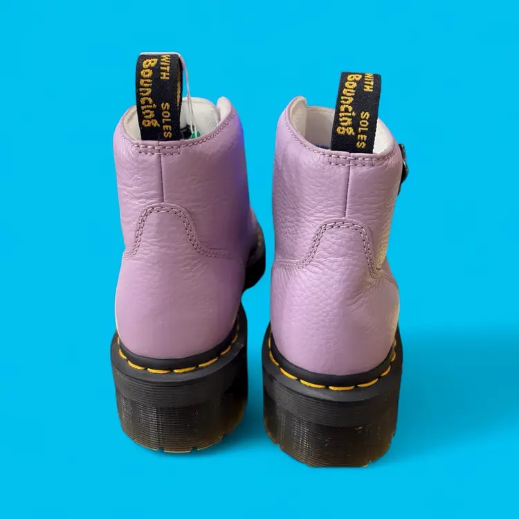 Doc Martens Daisy Collection Lavender Boots Size 9
