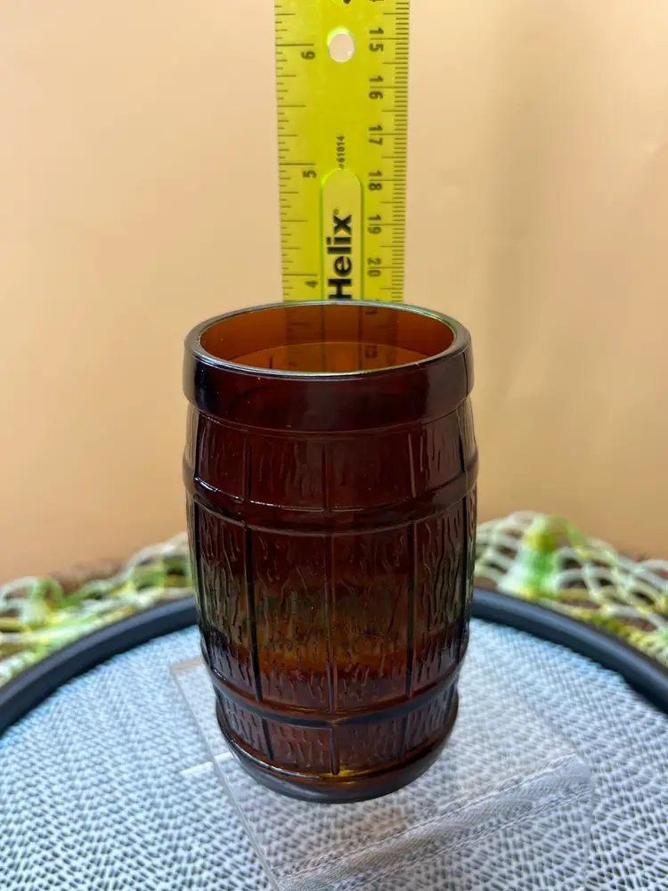 Brown Root Beer/Wine Barrel Glass