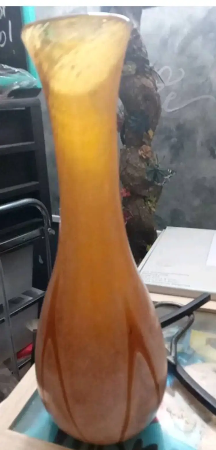 10.5" art glass vase