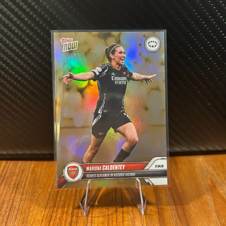 Mariona Caldentey 24/25 Topps Now UWCL Gold Parallel /50