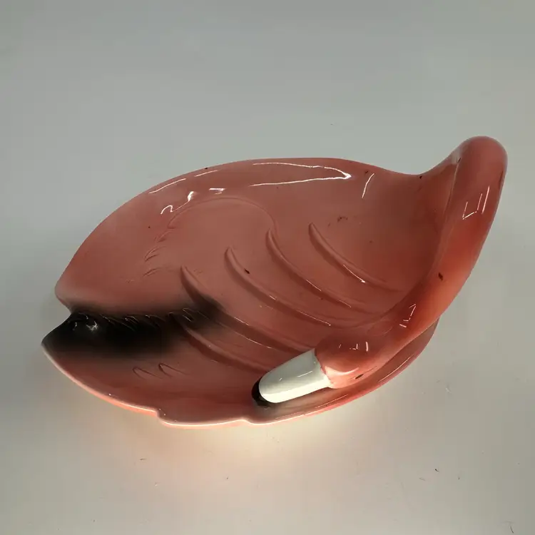 Flamingo Ceramic Trinket Dish 6"A