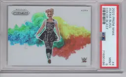 Alexa Bliss 2022 Panini Prizm WWE Color Blast PSA 9
