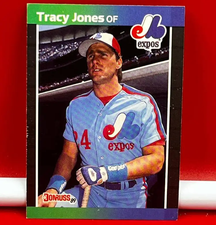 1989 Donruss Collector Baseball Trading Card Expos Tracy Jones #574